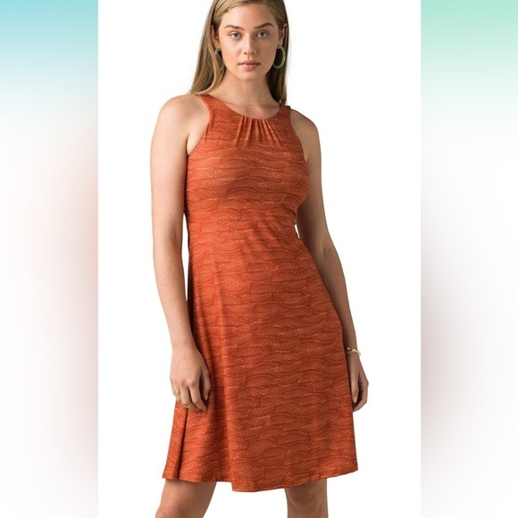 prana Skypath Dress in color Liqeuer Riptide, size M - Picture 3 of 6